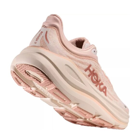 (NEW Arrival) Women's Bondi 9 "Light Pink/Cream" Hoka Shoes - Picture 7 of 7